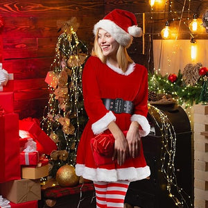 Christmas Santa Claus lady costume with great quality that's make us different.